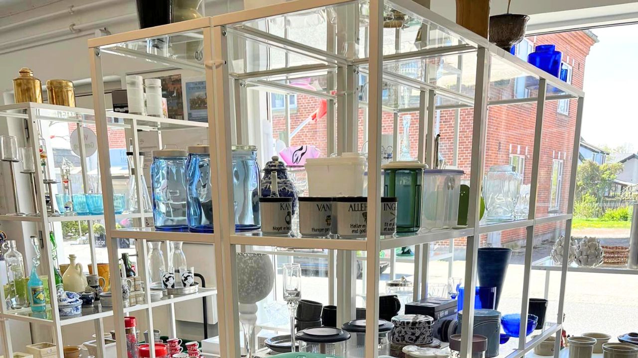 genbrug viby sjælland porcelæn og glas