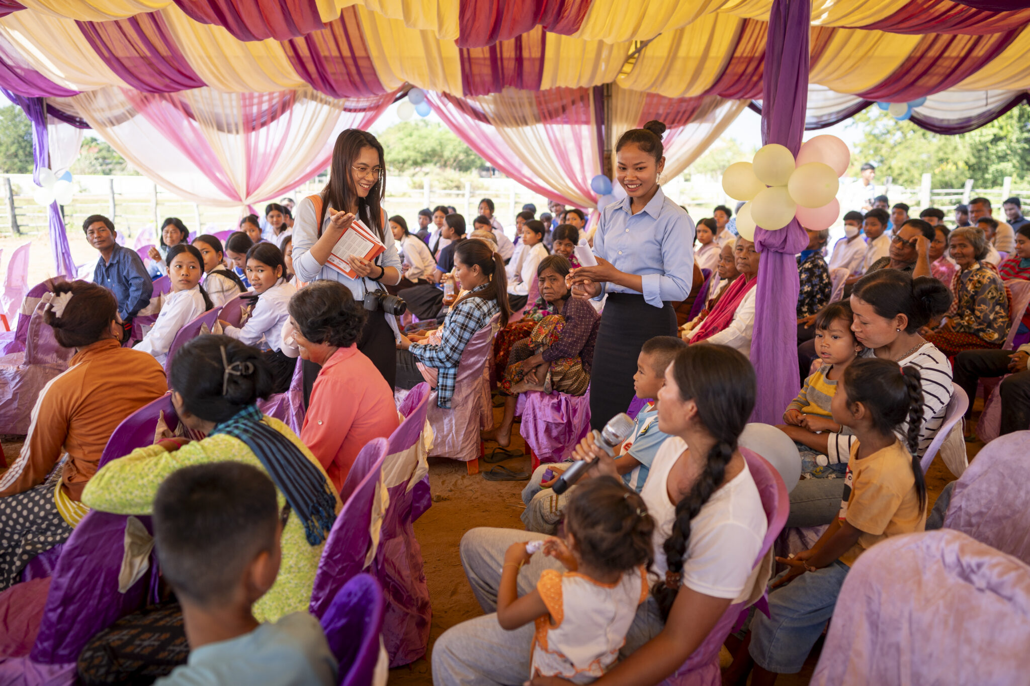 10th December 2023, Pour Village, Preah Vihear Province, Cambodia. Community members celebrate for International Human Rights Day on the 10th of December 2023 at a public place in Pour village. The event is facilitated by Danmission partners PFCN, PKH and