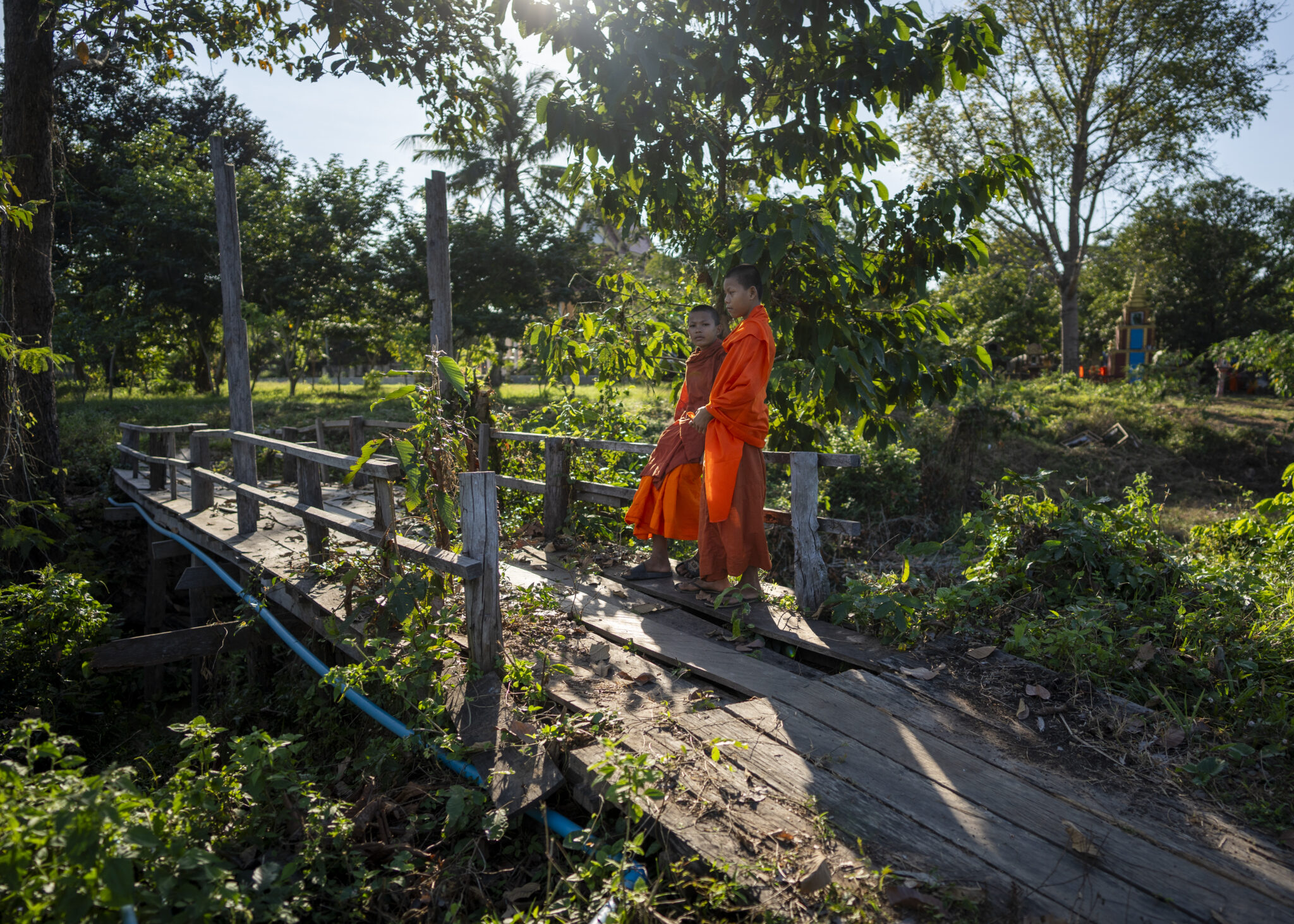 10th December 2023, Mlu Prey Village, Preah Vihear Province, Cambodia. Visit of a pagoda. ©Antoine Raab